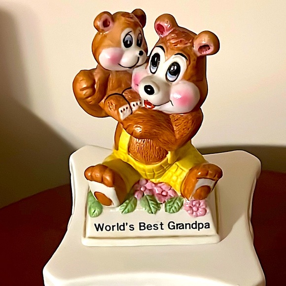 Other - World’s Best Grandpa Ceramic Figurine. Made in Taiwan.